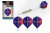 Набор оперений STAR BLUE RED 3 шт Набор оперений STAR BLUE RED 3 шт